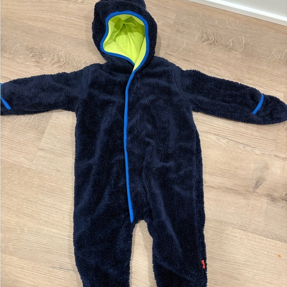 Magnetic Me Midnight Blue Fleece Footie